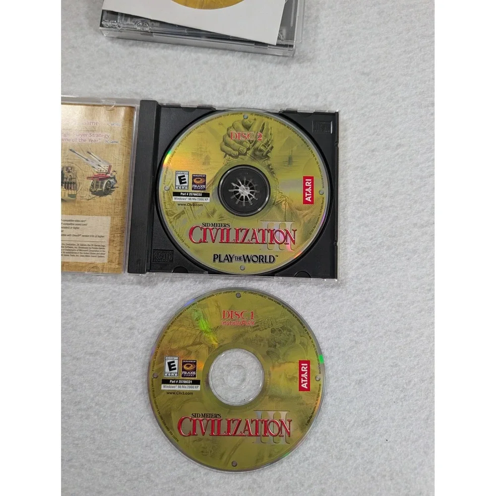 Vintage PC Strategy Game Lot CivilizationIII IV Call to Power Medieval Total War